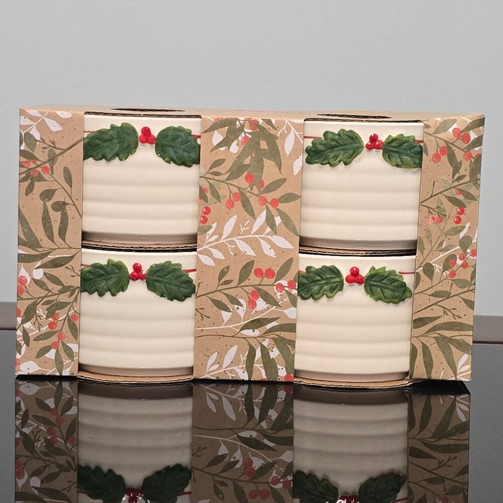 NWT Holly Berry Ramekins - Set of 4